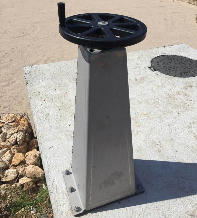 Vanne murale PEHD et inox à vis, KNH